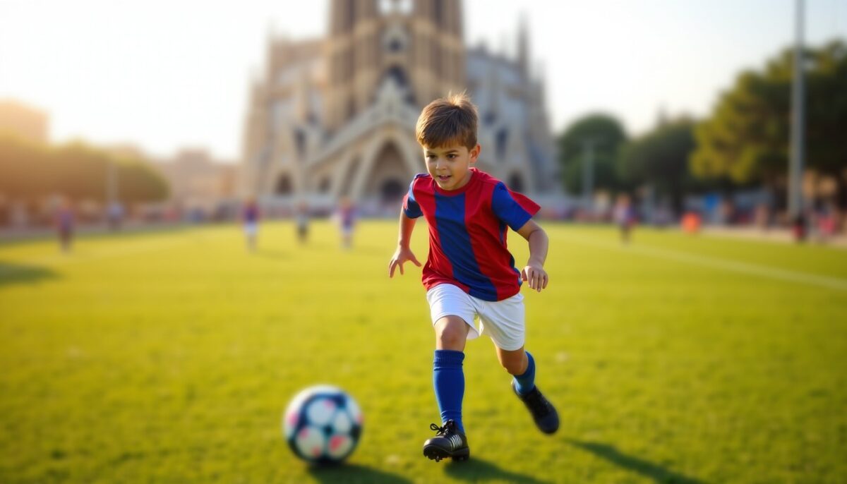 Une semaine d'entraînement intensif : le stage de football de Léo à Barcelone