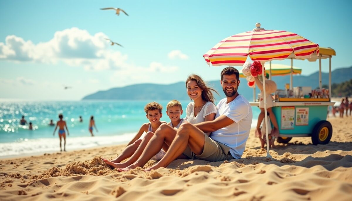 Jours en famille à Cannes : plages dorées, délices glacés et balades paisibles